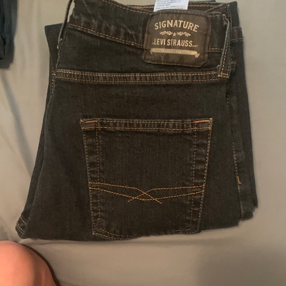 Levi's Men's Jeans - Black and Brown - Picture 2 of 4
